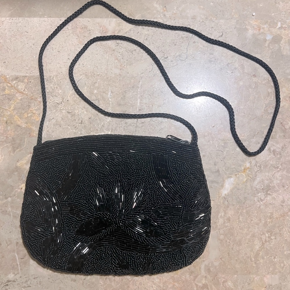 Gorgeous beaded vintage crossbody purse